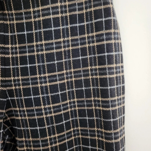 J.Jill | Plaid Ponte Slim Leg Pull On Stretch Pants - Size S Petite - Picture 4 of 11